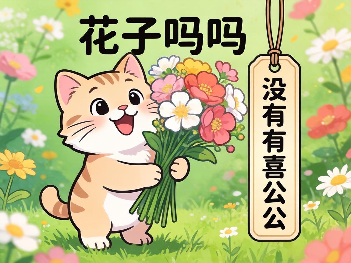 戴上花了吗？没有喜公公标签