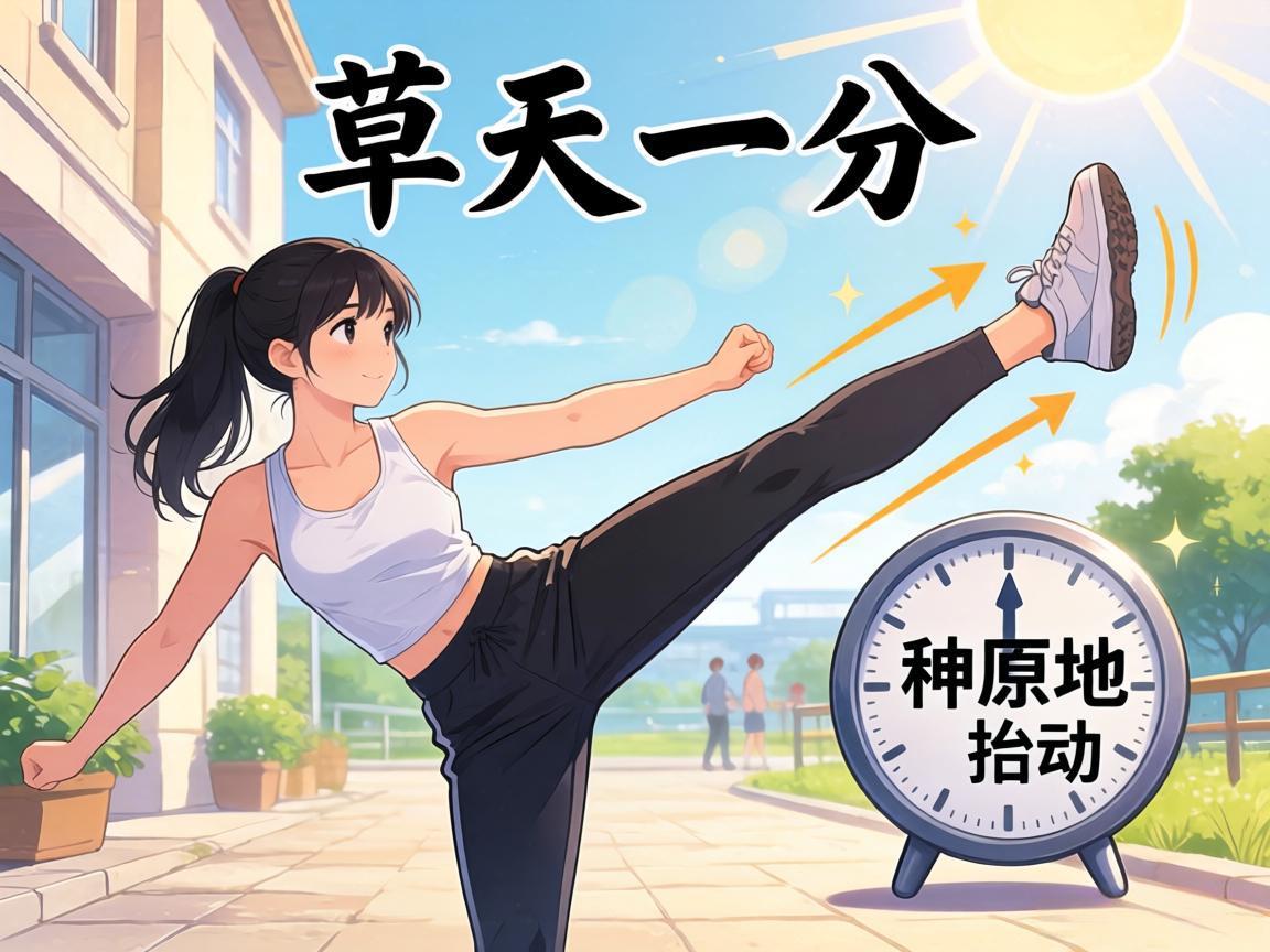 每天一分钟原地高抬腿