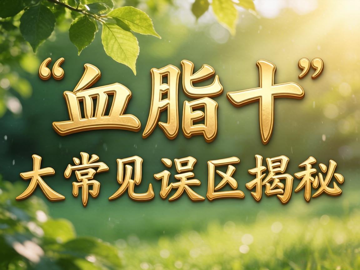 降血脂十大常见误区揭秘