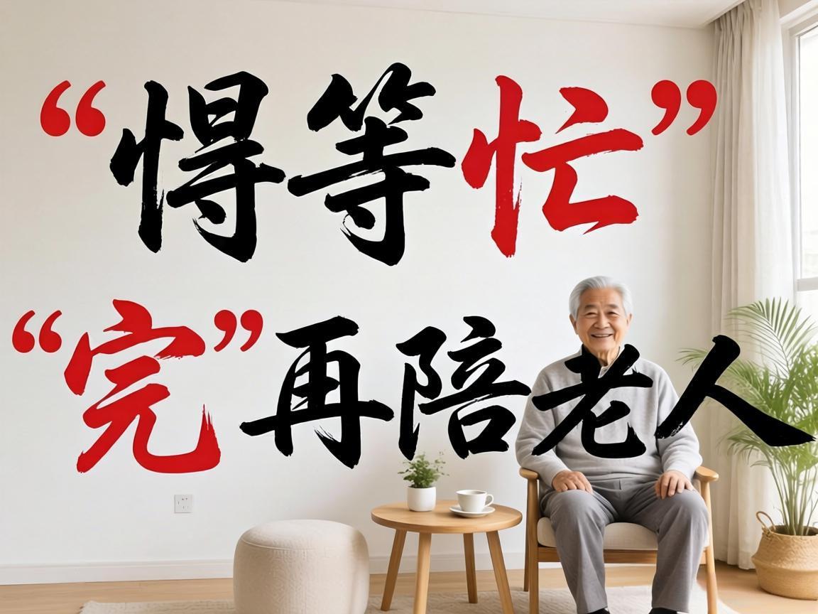 别等“忙完”再陪老人