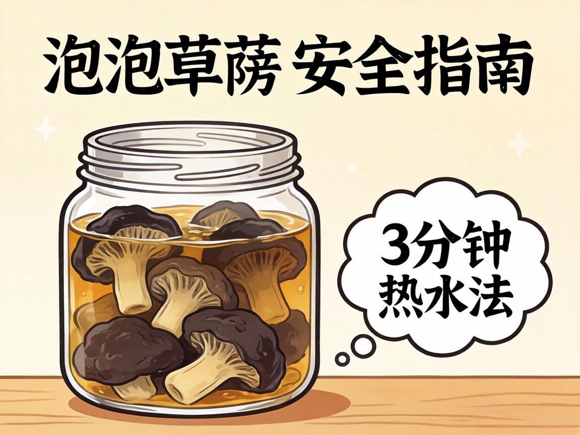 木耳泡发安全指南:3分钟热水法
