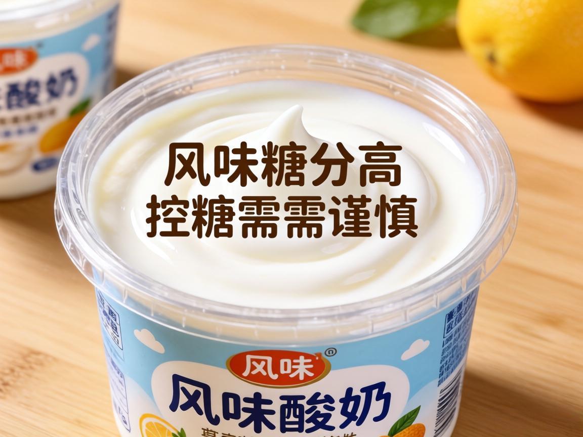 风味酸奶糖分高，控糖需谨慎