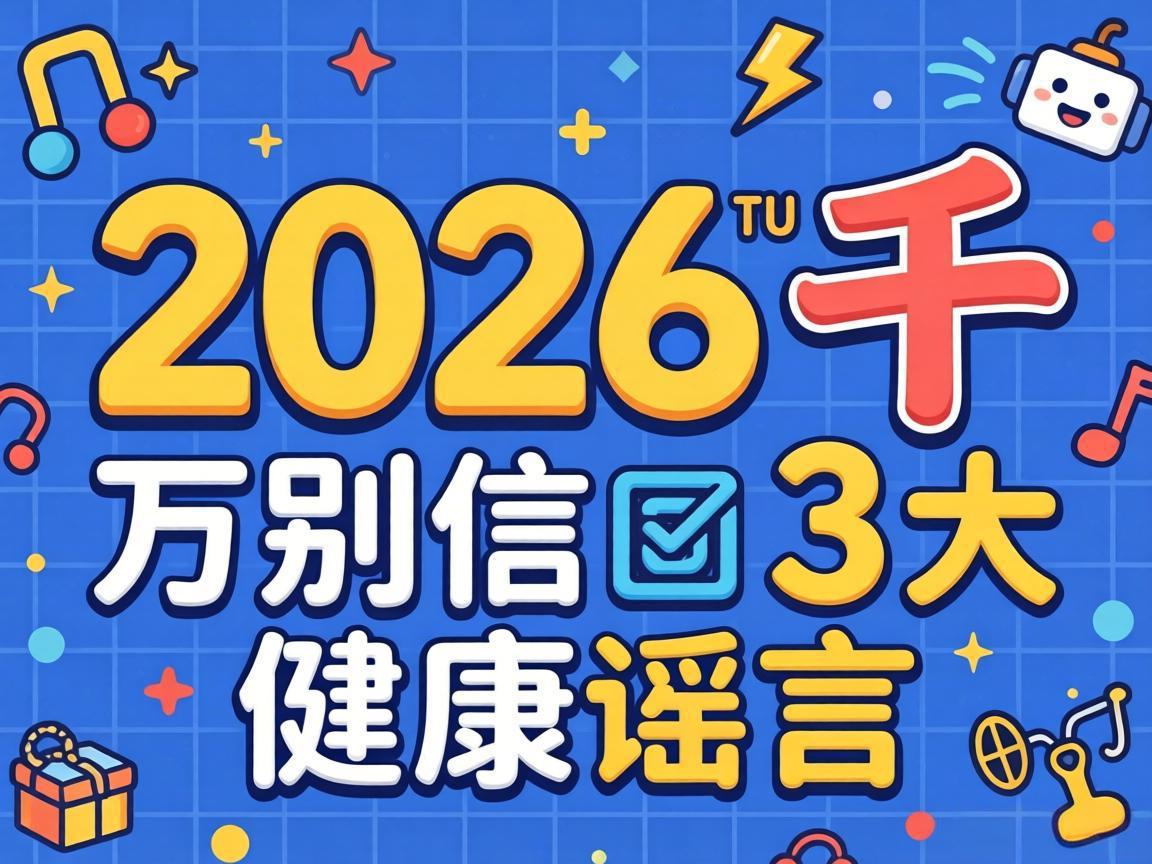 2026年千万别信的3大健康谣言