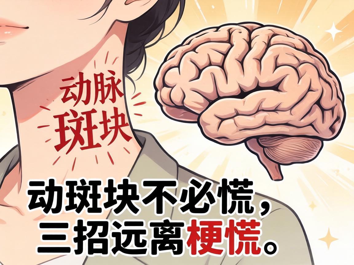 颈动脉斑块不必慌,三招远离脑梗
