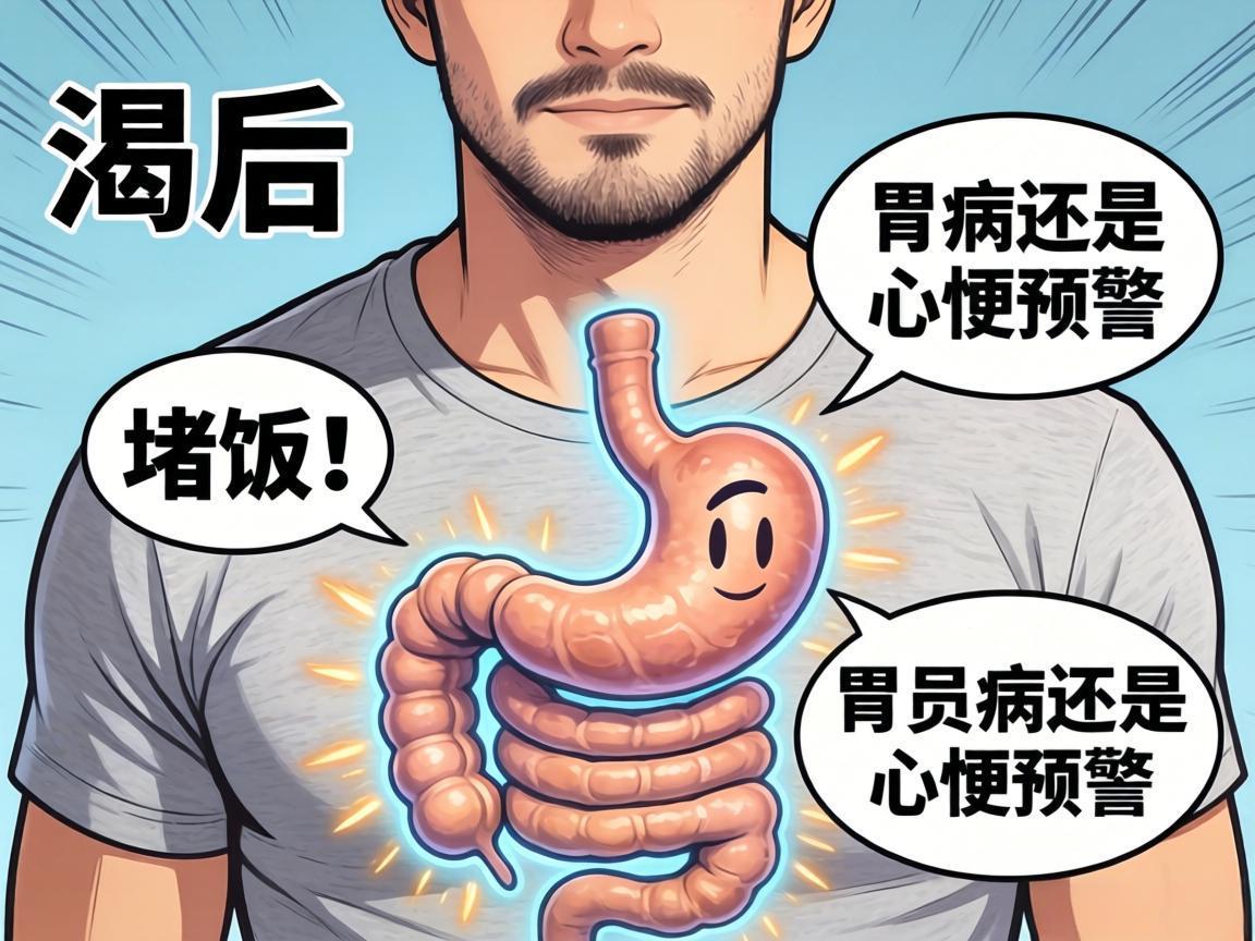 饭后胸口堵:胃病还是心梗预警