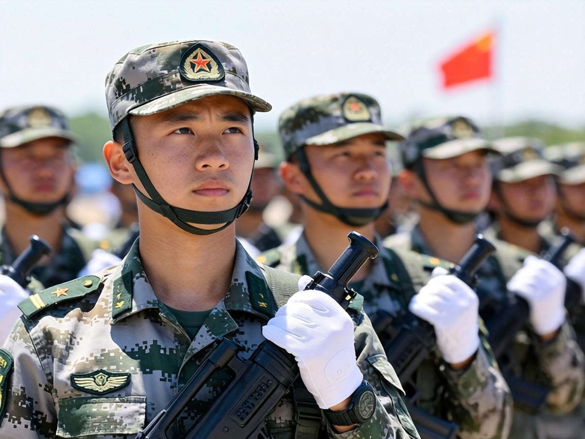 阅兵官兵酷暑坚守引热议