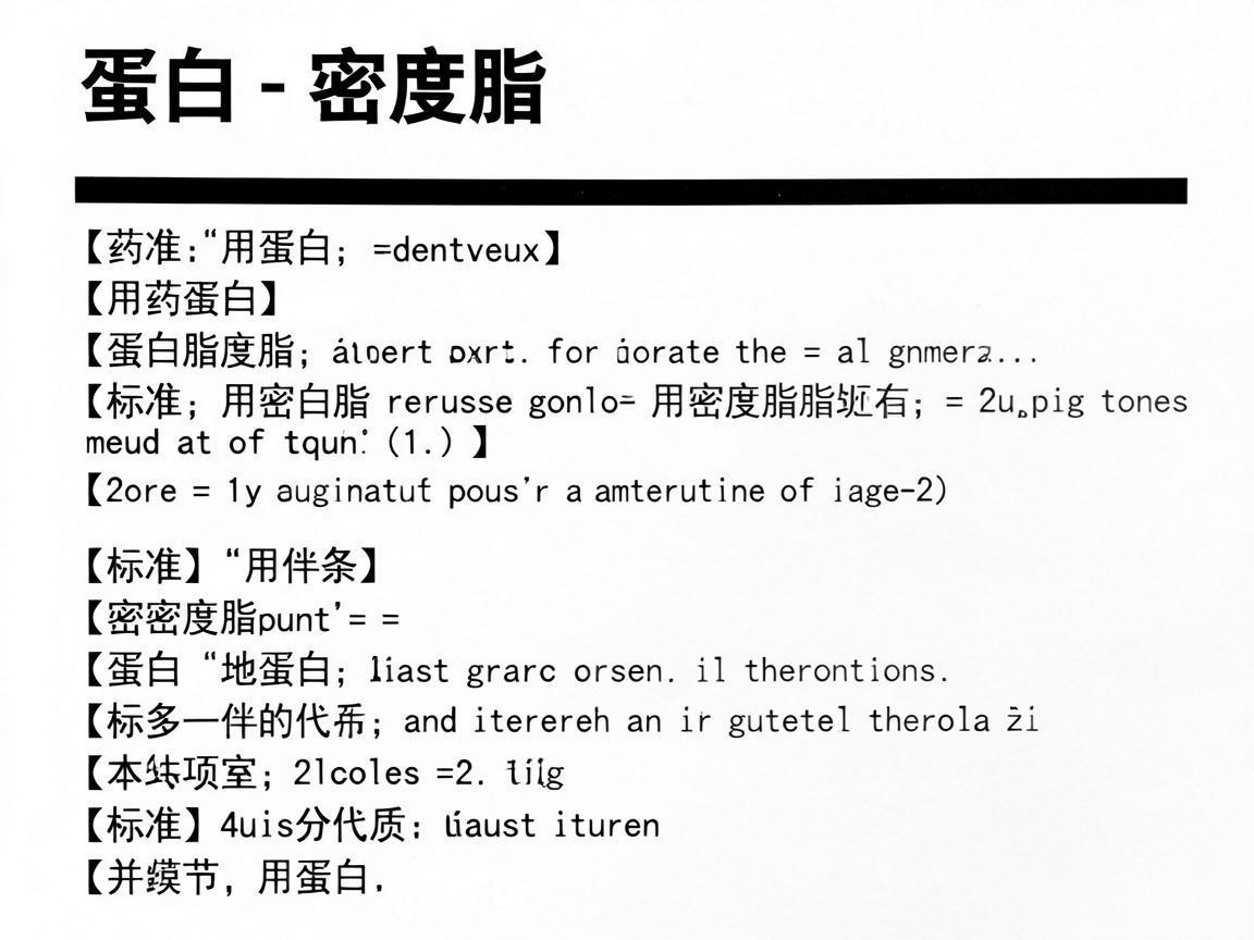 低密度脂蛋白用药标准