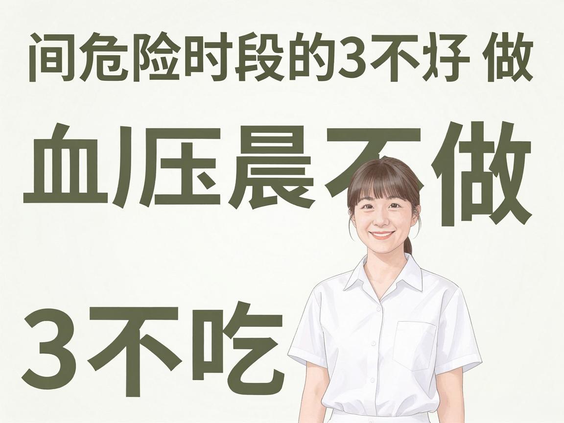 高血压晨间危险时段的3不做3不吃