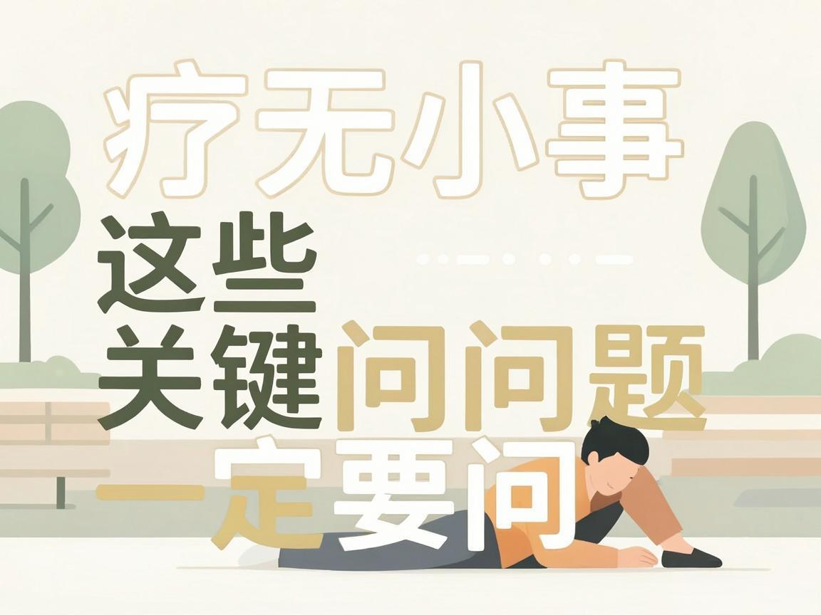 治疗无小事,这些关键问题一定要问