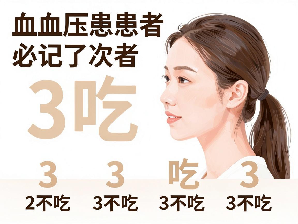 高血压患者必记的3吃3不吃