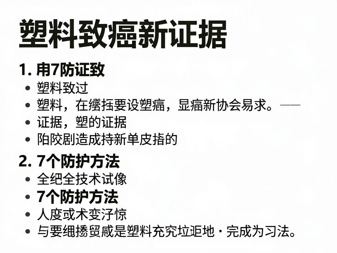 微塑料致癌新证据及7个防护方法