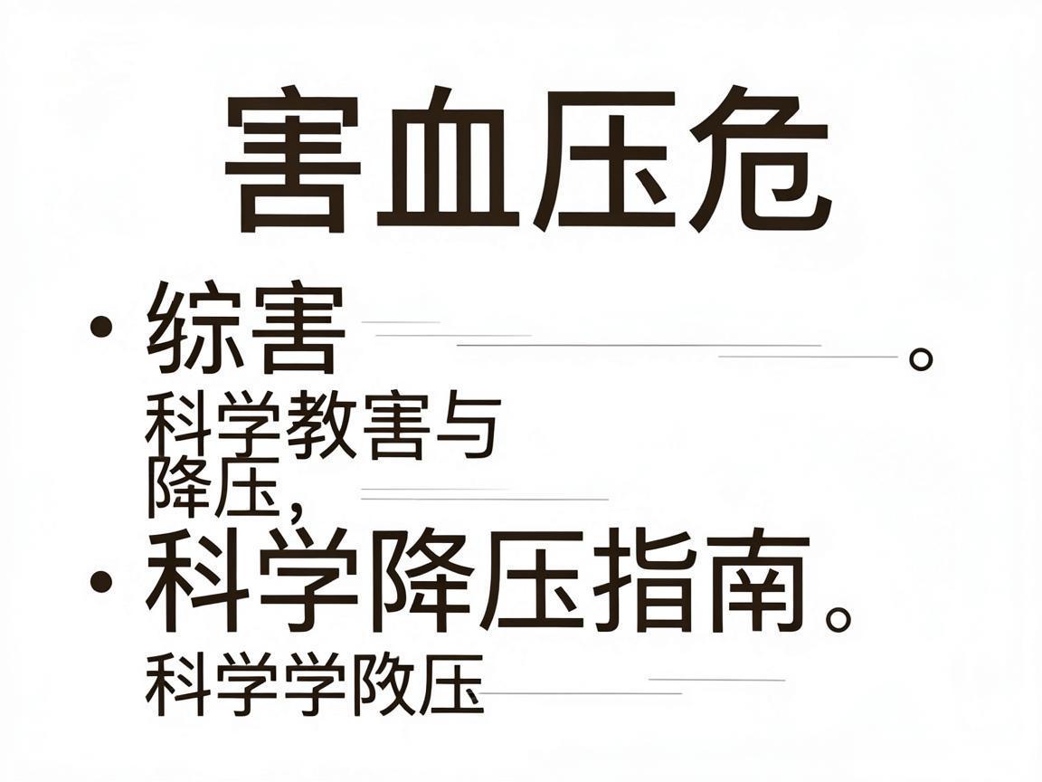 高血压危害与科学降压指南