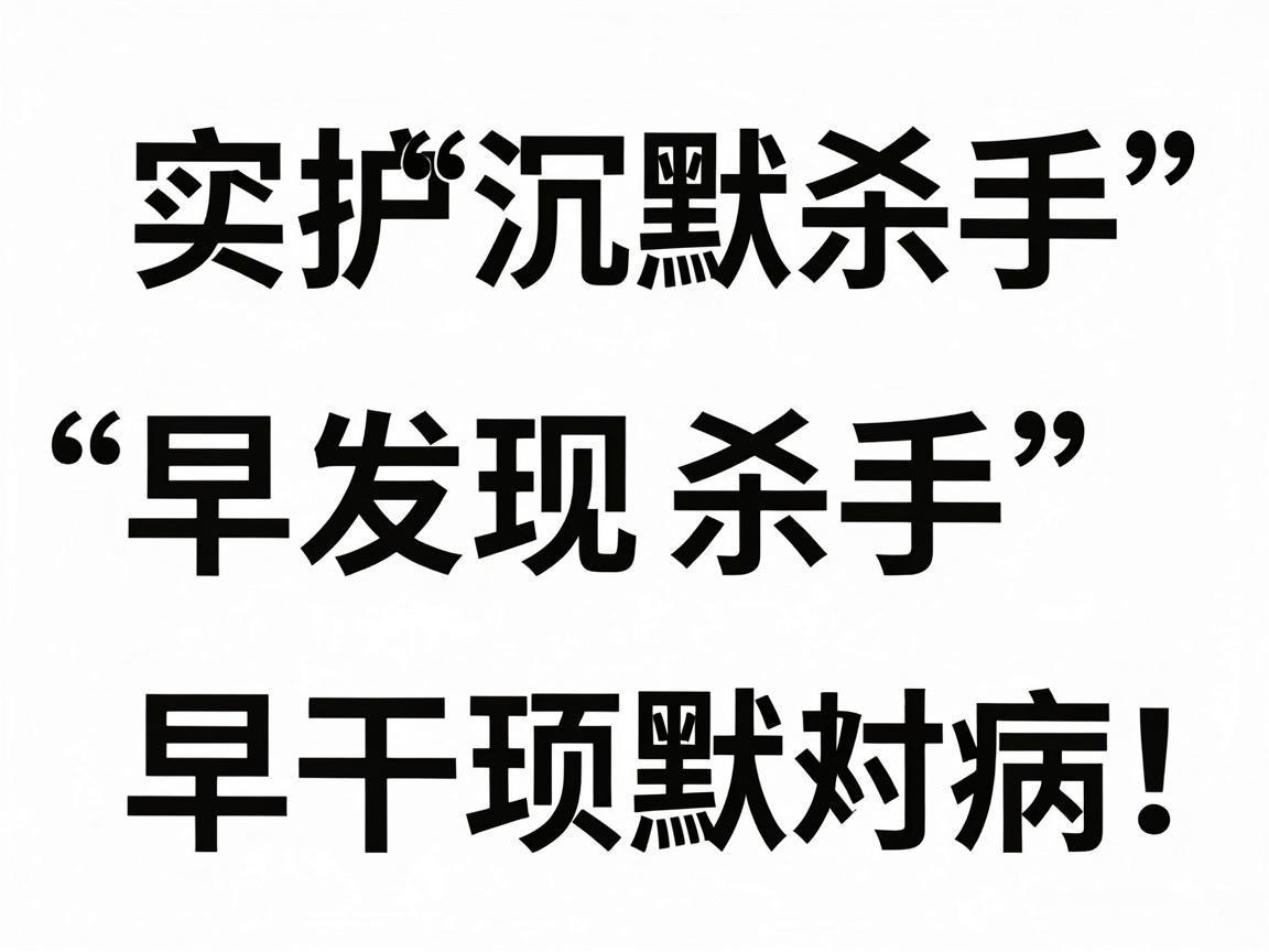 5种“沉默杀手”病，早发现早干预