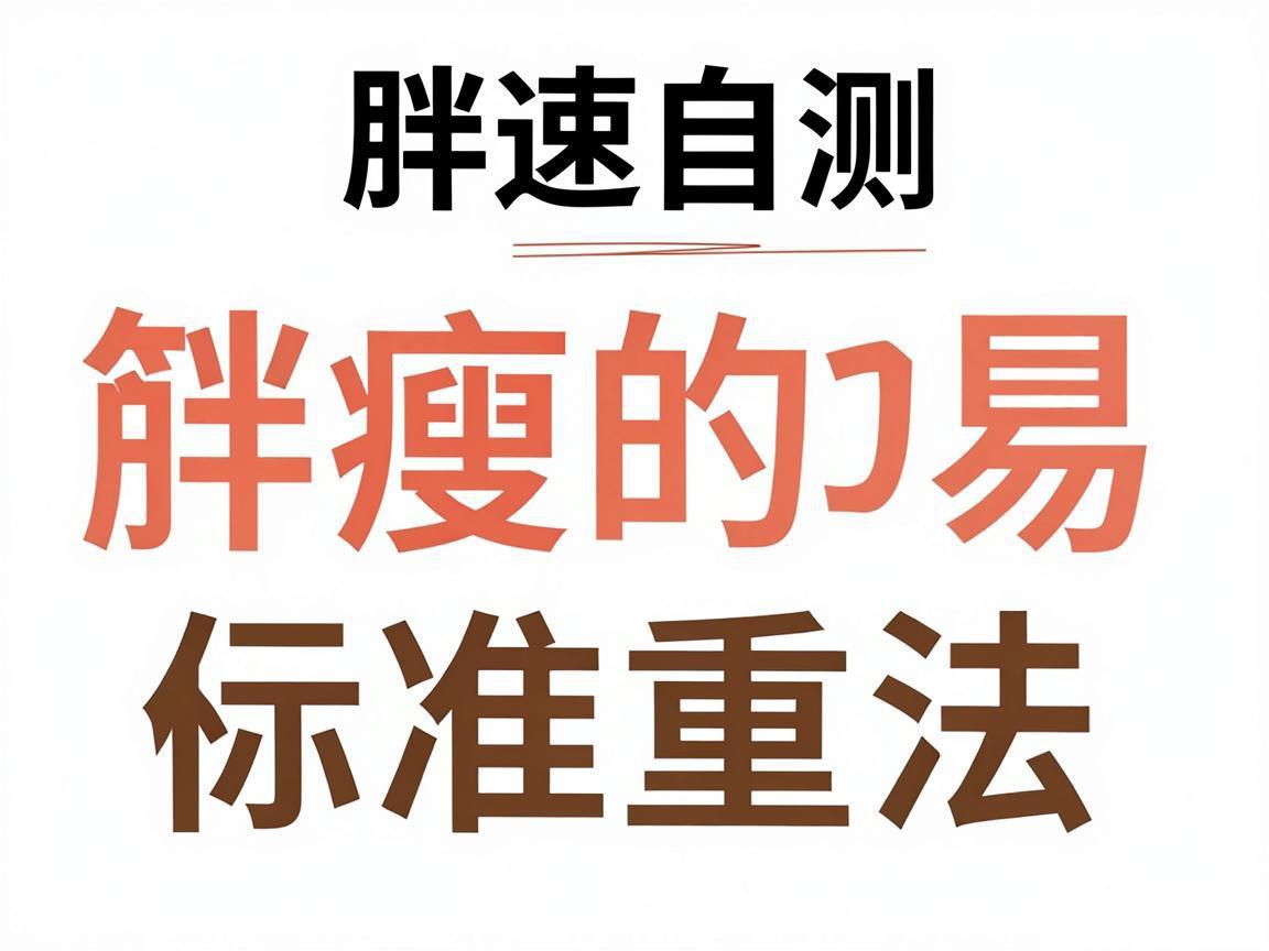 快速自测胖瘦的简易标准体重法