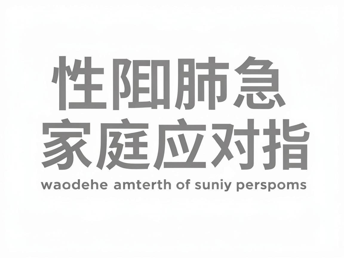 慢阻肺急性加重家庭应对指南