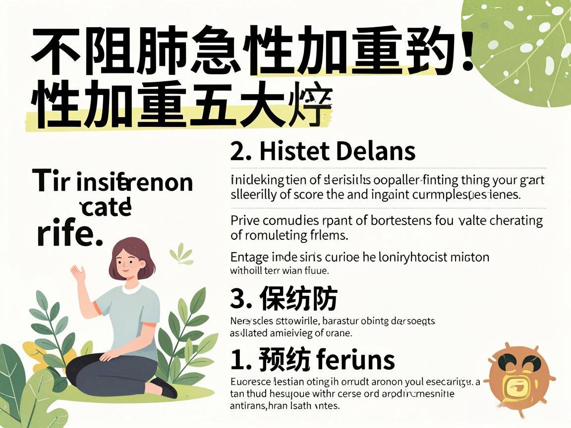 慢阻肺急性加重的五大预防措施