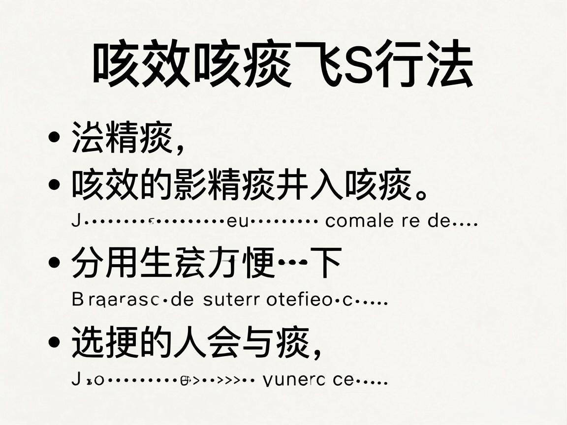 高效咳痰方法教学
