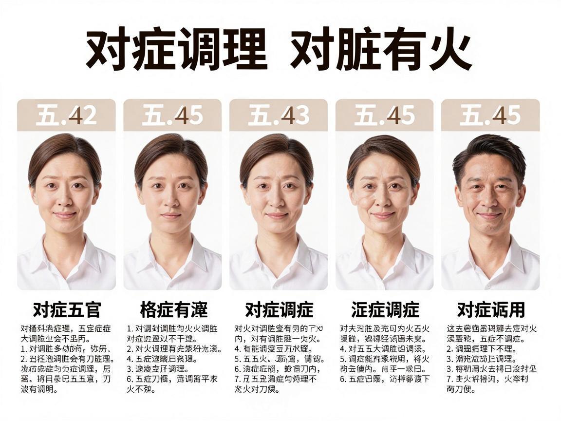 五脏有火看五官,对症调理方法