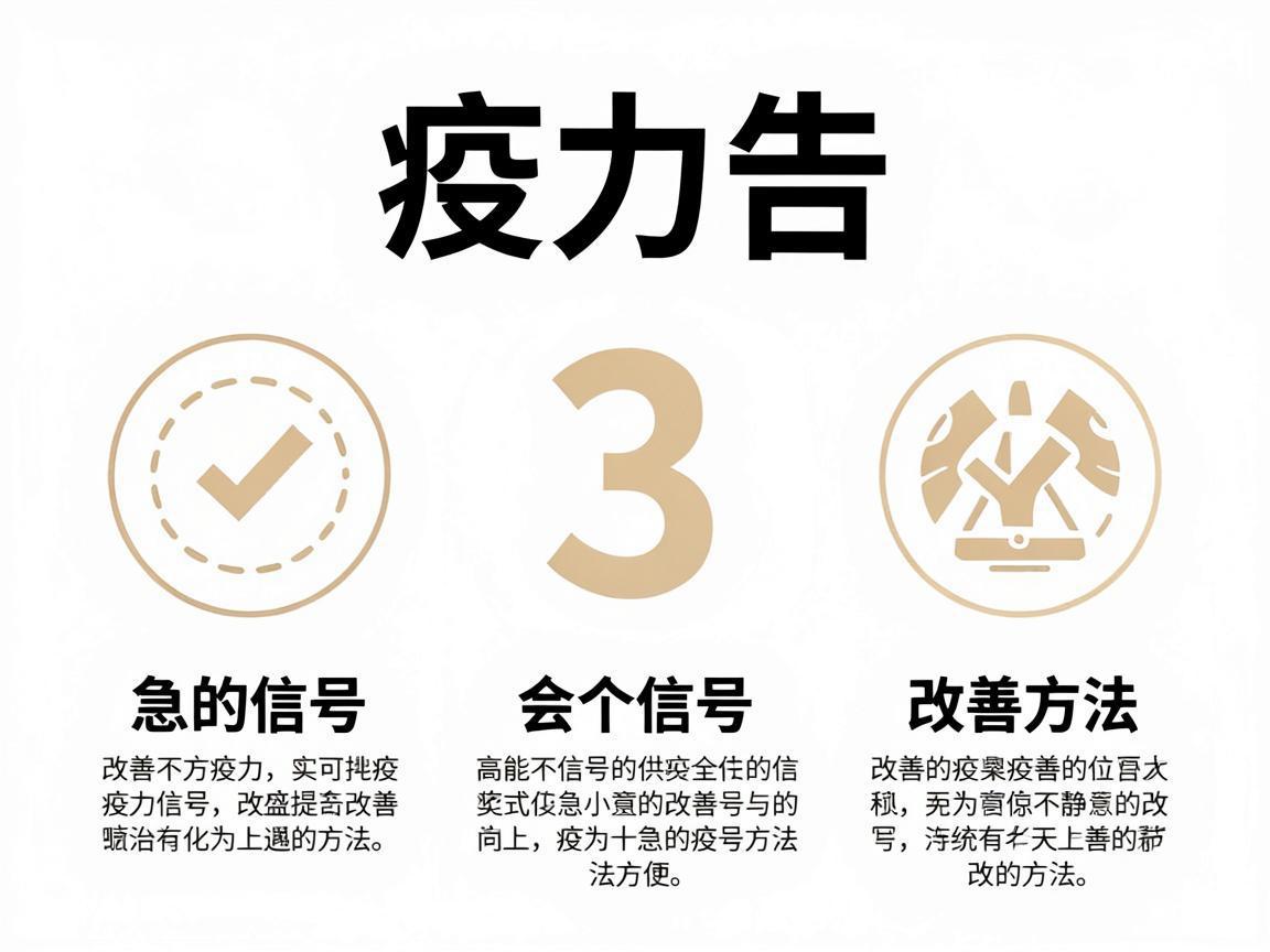 免疫力告急的3个信号及改善方法