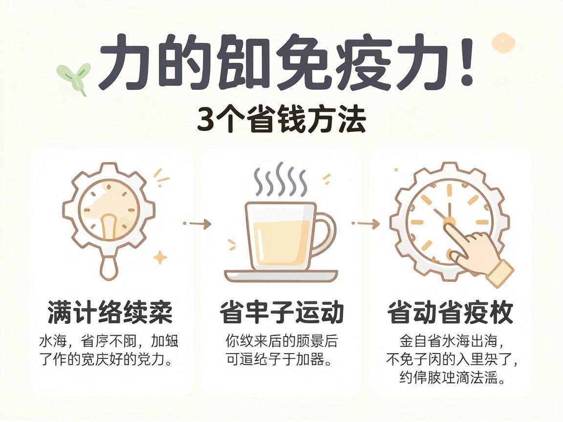 提高免疫力的3个省钱方法