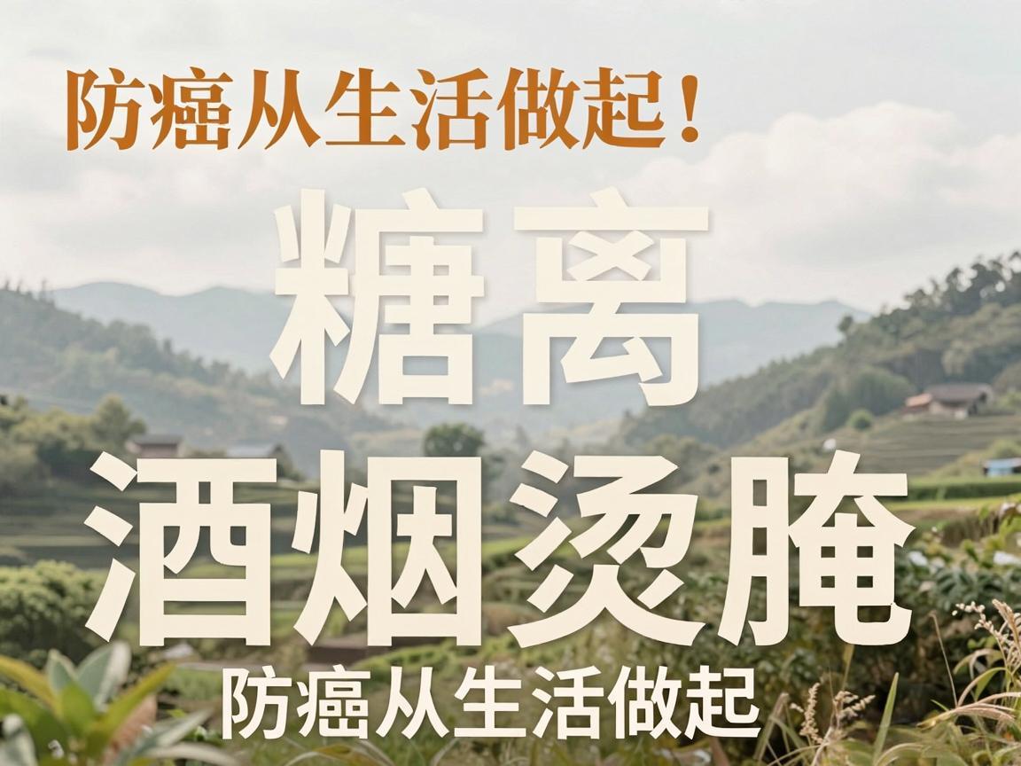 远离“糖酒烟烫腌”,防癌从生活做起