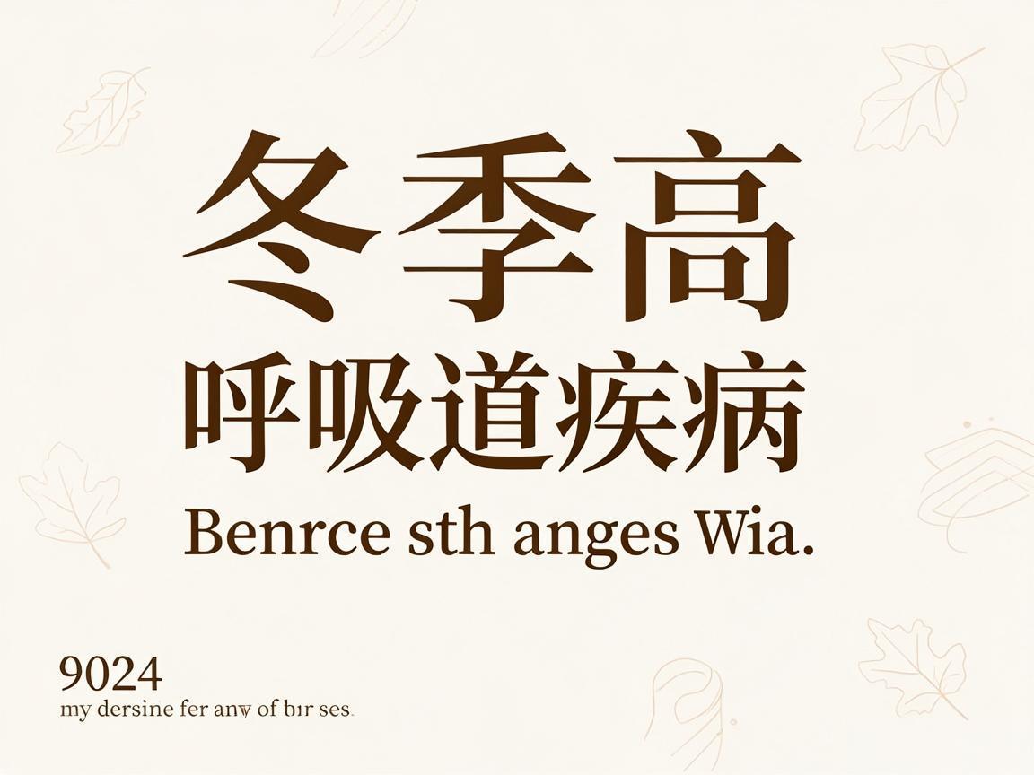 秋冬季高发呼吸道疾病防治指南