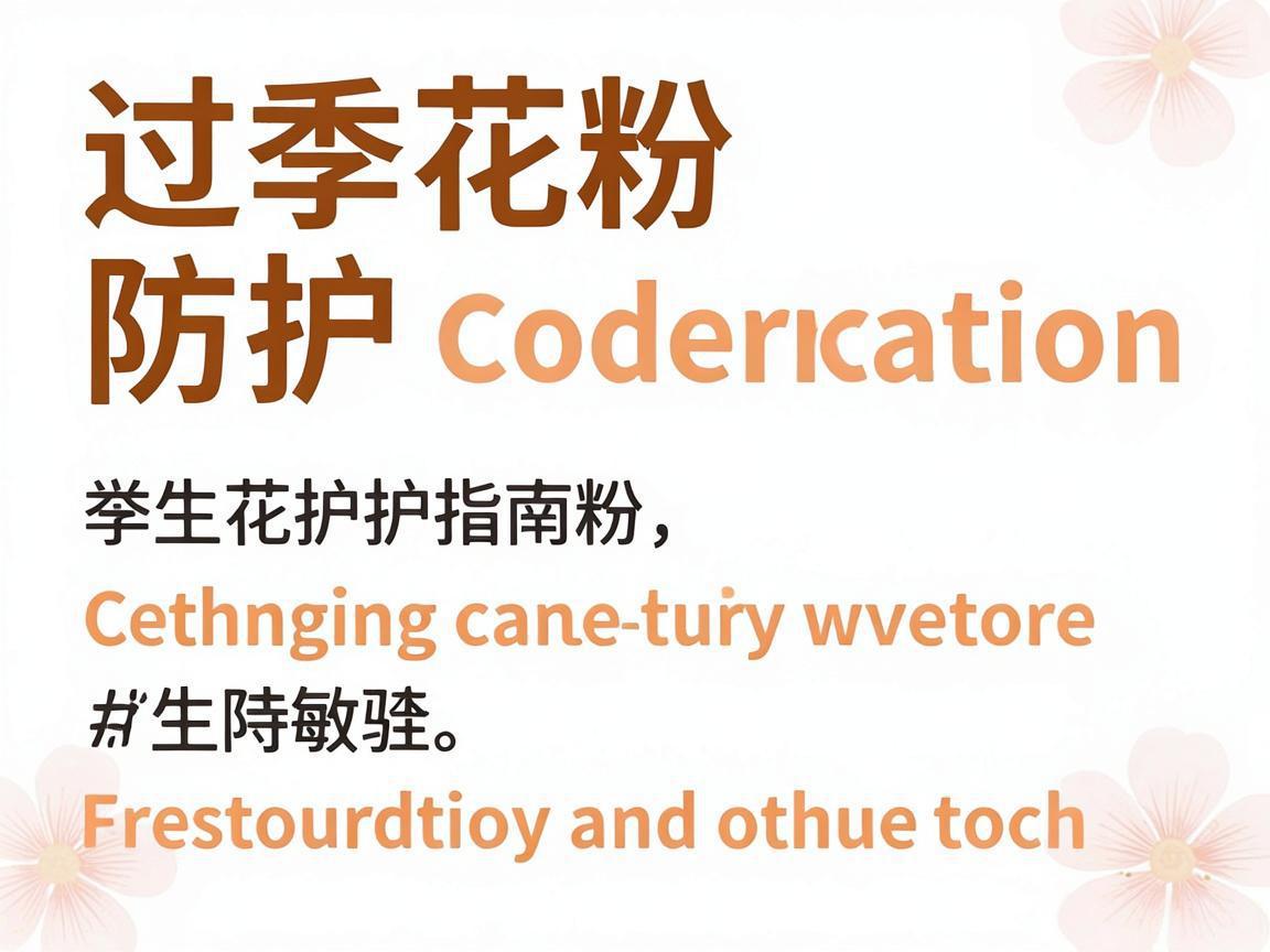 春季花粉过敏防护指南