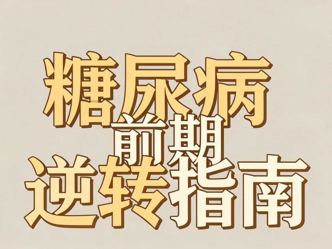 糖尿病前期黄金逆转指南