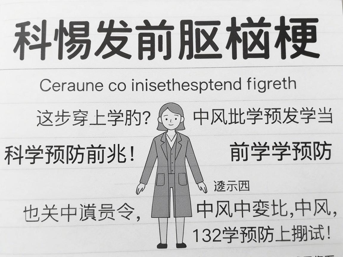 警惕脑梗前兆,科学预防中风