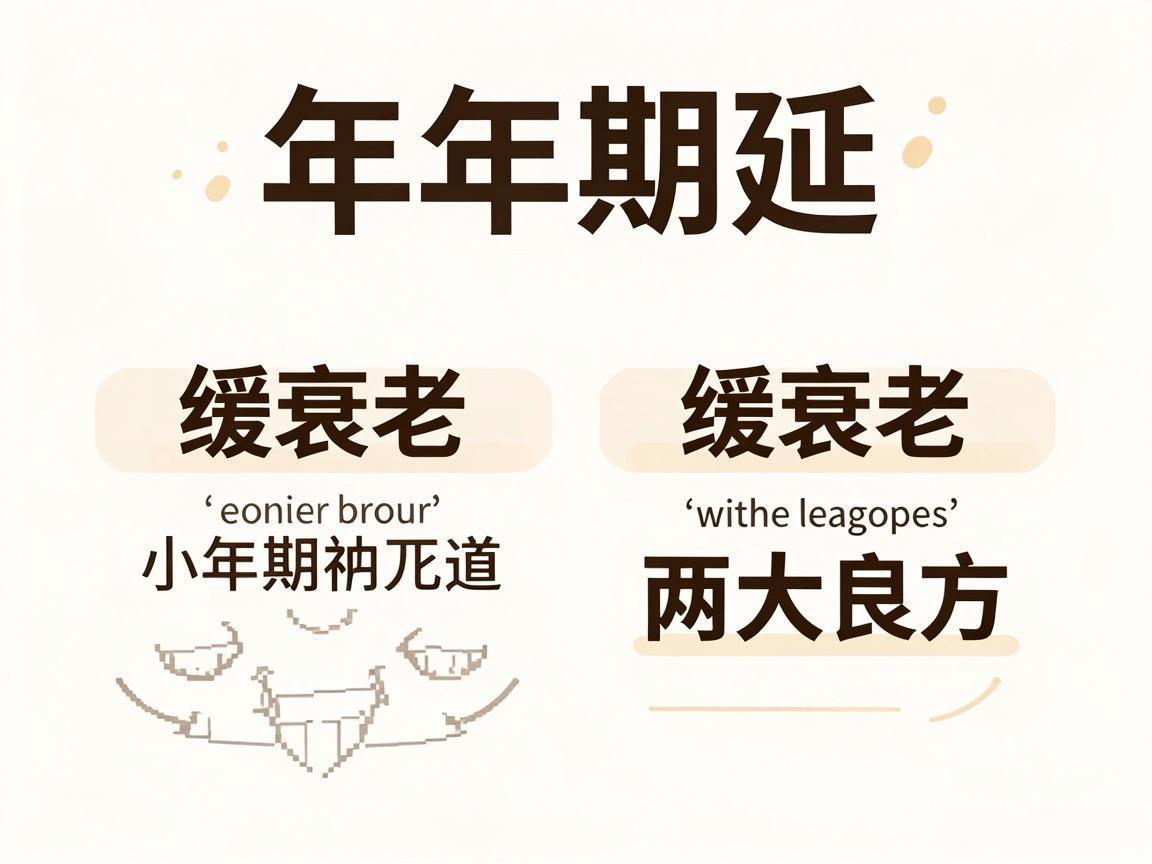 更年期延缓衰老两大良方
