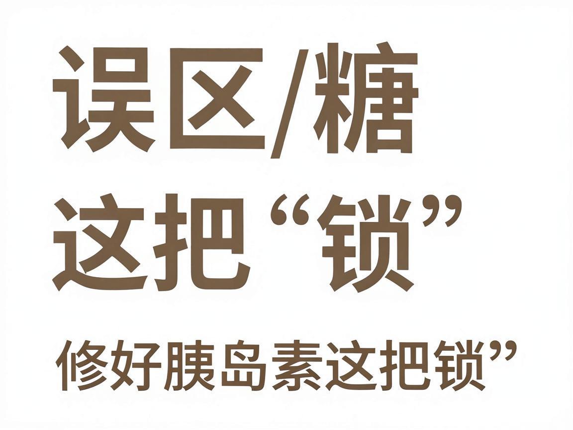 控糖六大误区,修好胰岛素这把“锁”