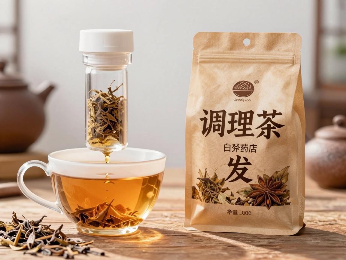 两味药茶调理白发